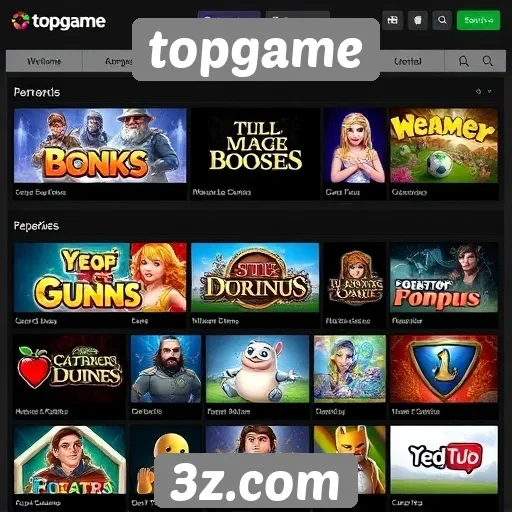 Principais categorias de jogos disponíveis no topgame