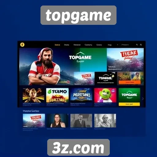 Avaliação da interface do usuário do site Topgame